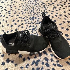 Adidas Black and White Athletic Shoes